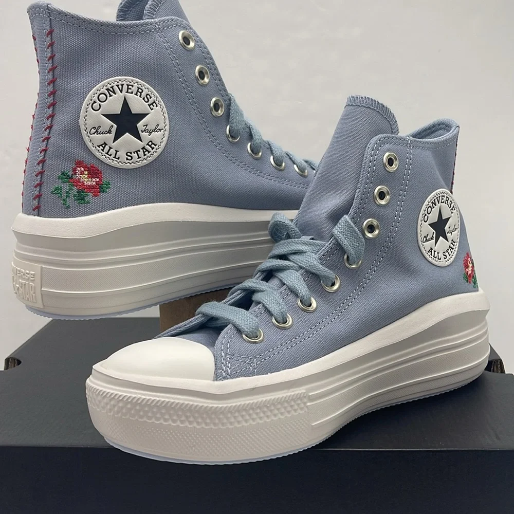 Converse WMNS High-Top Platform Sneakers A12571C CTAS MOVE HI WET STONE/WET STON